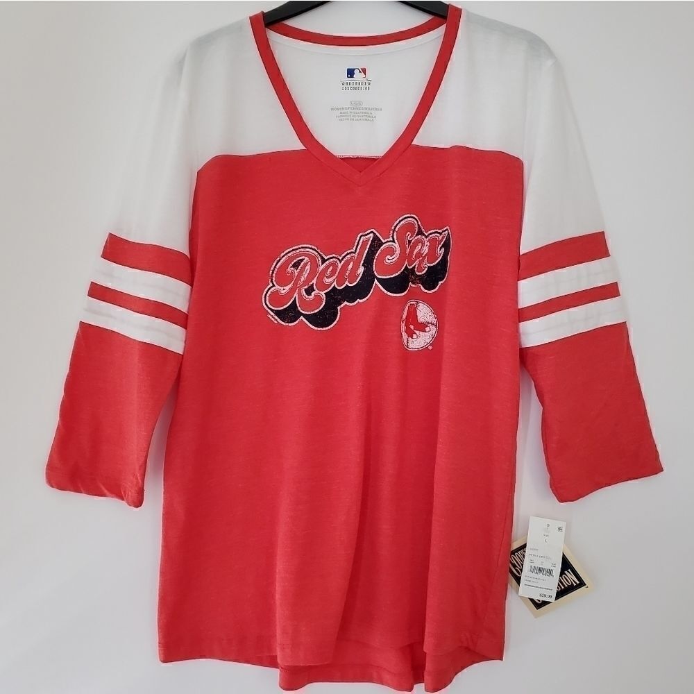 ‎MLB Boston Red Sox women 3/4 sleeves t-shirt